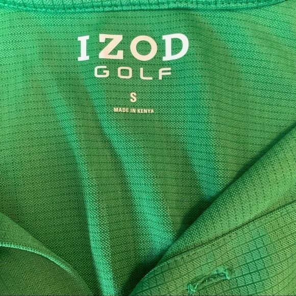 𝅺Izod Green‎ Golf Polo Shirt - Small - Picture 6 of 8